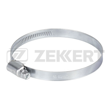 Хомут зажимной 60-80 мм (оцинк. сталь)