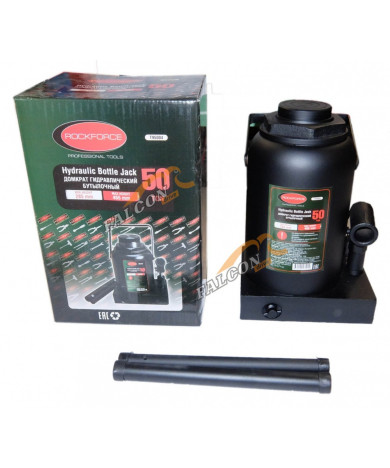Домкрат гидравл бутыл 50т h 236-356 мм (ROCKFORCE) RF-T95007
