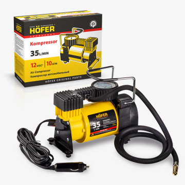 Компрессор HOFER 10 АТМ, 30л/мин, 12V/14A, с сумкой