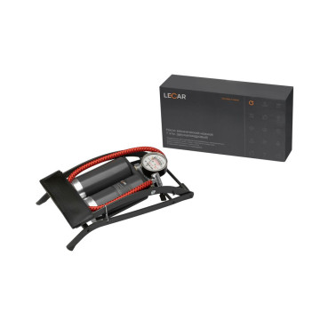 Насос ножной с манометром 7атм ( Лада-Имидж LECAR) 2 цилиндр