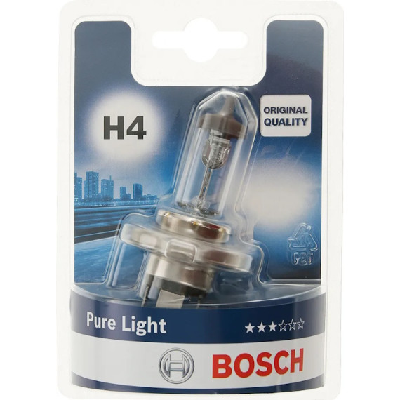 Лампа галог H4 12V60/55W (BOSCH) блистер 1987301001