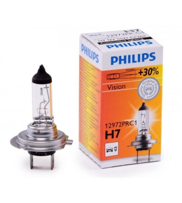 Лампа галог H7 12V55W+30% (PHILIPS) Vision 12972 PRC1
