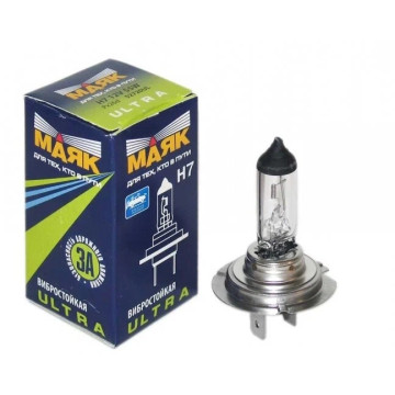 Лампа галог H7 12V55W (Маяк) ULTRA 82720UL