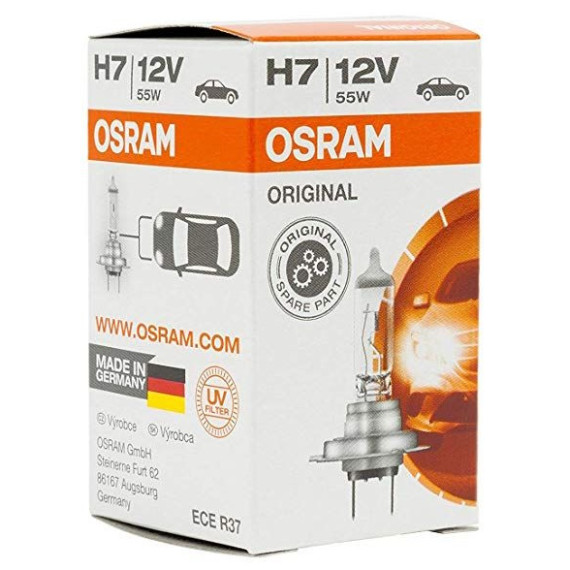 Лампа галог H7 12V55W (Osram) 64210