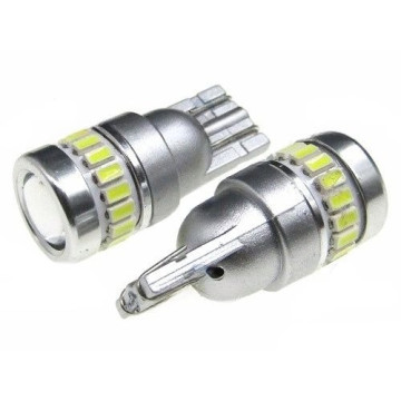 Светодиод W5W 12-24V (SMD-3014+1SMD 3030 метал. корпус) 19 диодов