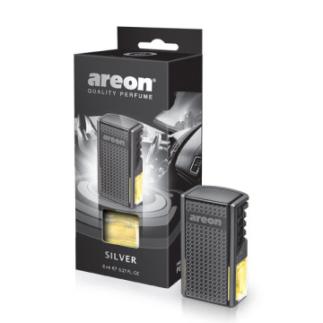 Ароматизатор на дефлек жидкий (AREON) CAR BOX BLACK STYLE Серебро