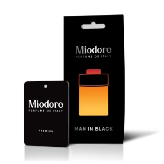 Ароматизатор подвес картон (AREON) MIODORE - Man in Black MDKP-5