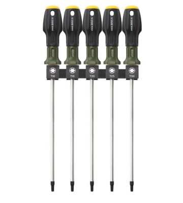 Отвертки набор Torx L 250 мм 5 пр (Т10,Т15,Т20,Т25,Т30) (ДТ) без отверстия