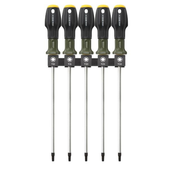 Отвертки набор Torx L 250 мм 5 пр (Т10,Т15,Т20,Т25,Т30) (ДТ) без отверстия