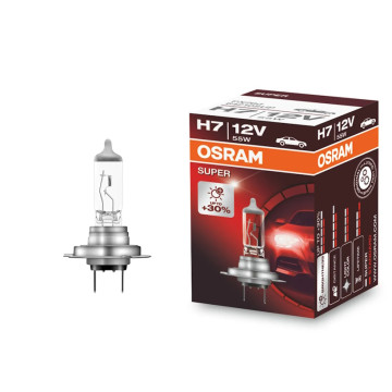 Лампа галог H7 12V55W+30% (Osram) 64210SUP PX26d